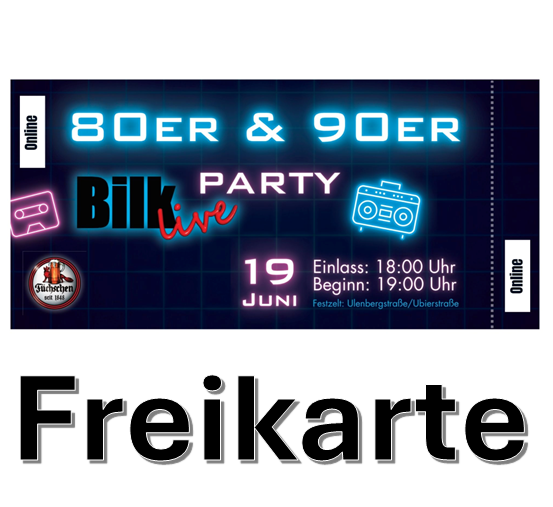 Freikarte Bilk Live 2026